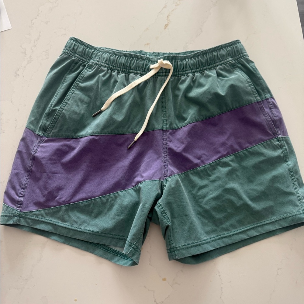 Fair Harbor Teal and Purple Retro Swim